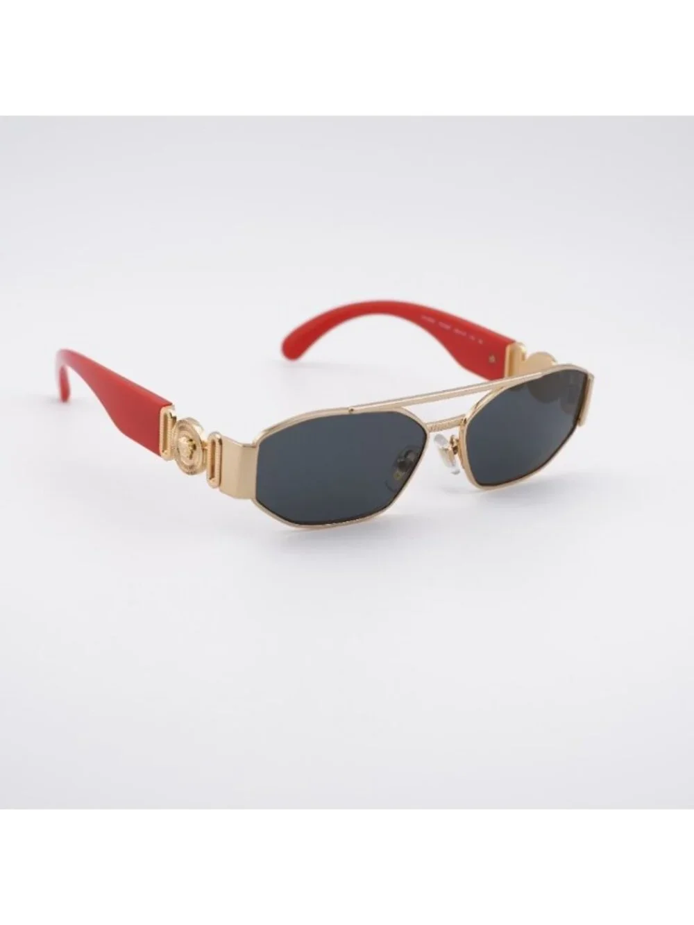 Versace Kids VK2003 151287 Sunglasses Gold Rectangle Frame, Dark Grey Lenses